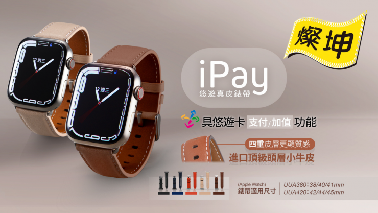 IPay 悠遊真皮錶帶 全台燦坤3C Apple特賣店門市