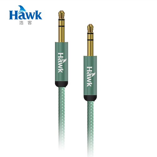 Hawk鋁合金3.5mm音源傳輸線(公-公1.5M)