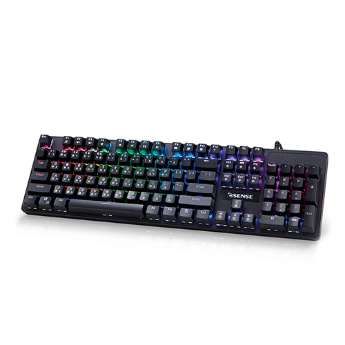 Esense K8160 RGB電競機械青軸鍵盤